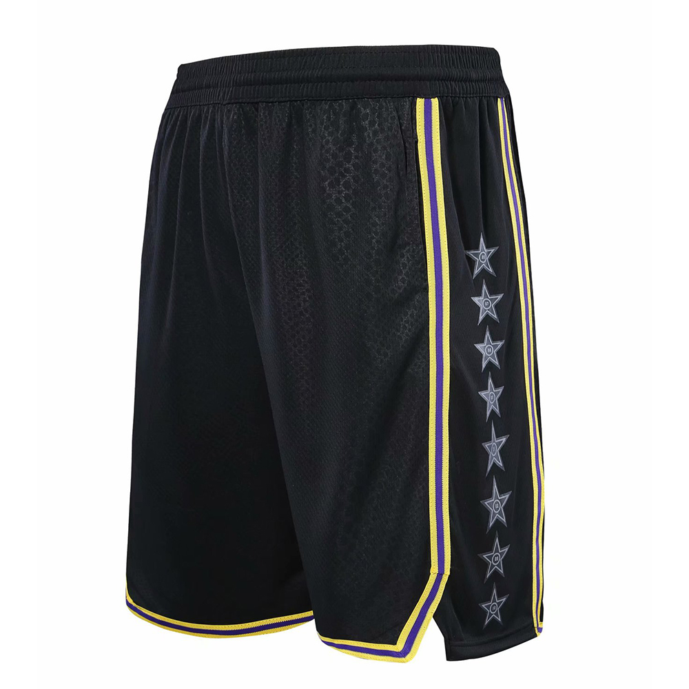 blank los angeles lakers black retro basketball shorts blank los angeles lakers black retro basketball shorts