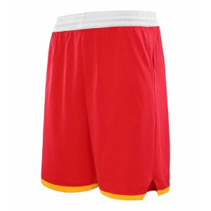 Home plain rockets red basketball shorts with pockets wholesale