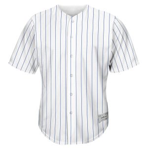blank cubs full button baseball jersey