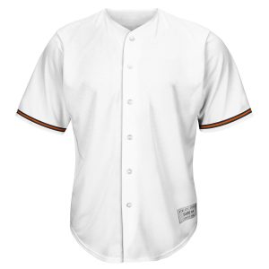blank orioles full button baseball jersey