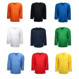 men's solid color blank practice hockey jersey wholesale